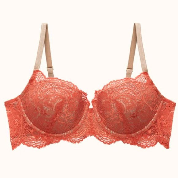 NWT thirdlove Lace Balconette Bra in Paprika 38F - Picture 2 of 6